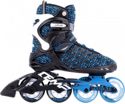 Tempish wire 3.0 84 skeelers – 4x84mm wielen – fitness inline skates – zwart blauw – maat 43