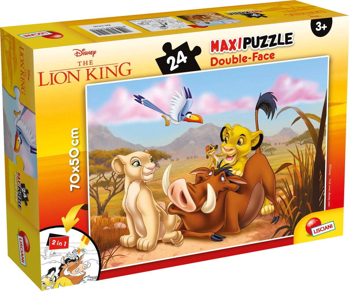 Lisciani disney puzzle df maxi piso 24 rey leon