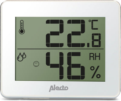 Alecto ws-55 - termometro igrometro per uso interno - bianco