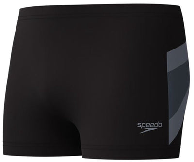 Costume da bagno sportivo da uomo Speedo hyperboom aquashort - nero grigio