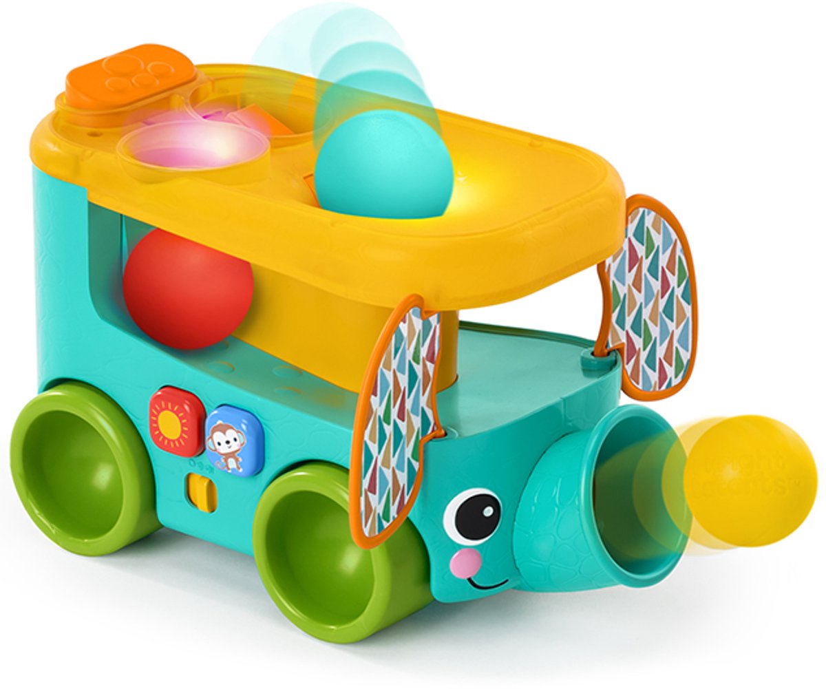 Bright start baby safari bus con pelotas - - a partir de 6 meses
