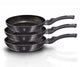 Berlinger haus carbon pro series - pan set - granite coating - ø20, ø24, ø28 cm