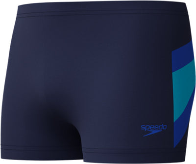 Costume da bagno sportivo da uomo Speedo Hyperboom Aquashort - blu navy
