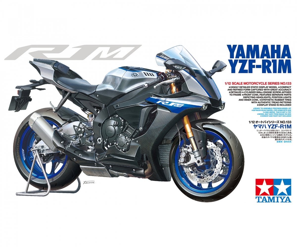 Tamiya modelbouwpakket militaire voertuigen - 14133 yamaha yzf-r1m plastic - 1:12 - modelbouw