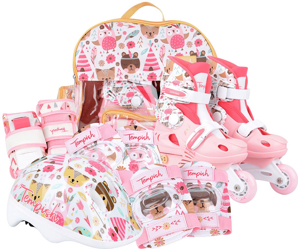 Tempish baby skate set wild kinder skeelers – inline skates set – verstelbaar – maat 30-33