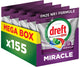 Dreft platinum miracle all-in-one - 30 minute miracle vaatwastabletten - citroen - 155 stuks