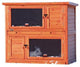 Trixie konijnenhok natura - geïsoleerd bruin 116x113x65 cm - verkoelende werking
