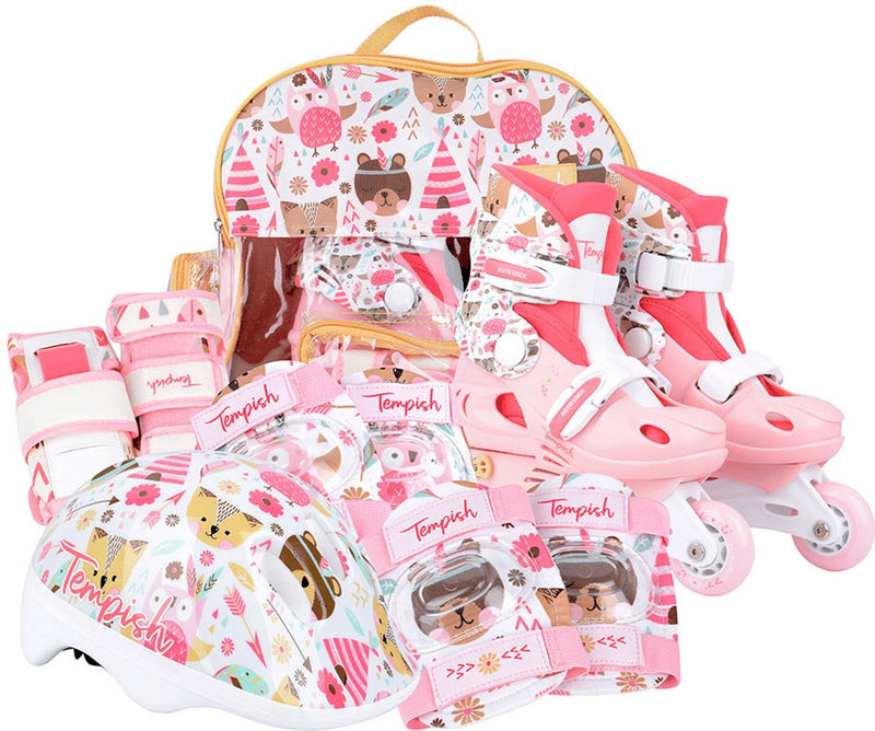 Tempish Baby Skate Set Wild Patines en línea para niños - Juego de Patines en línea - Ajustable - Talla 30-33