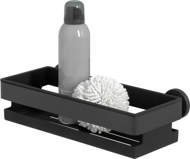 Tiger noon - supporto per doccia - supporto per bagno - senza forare - forare o incollare - acciaio inossidabile - nero opaco