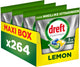 Dreft platinum vaatwastabletten citroen - moeilijke uitdagingen - vettig filter - 4 x 66 stuks