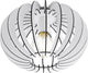 Eglo stellato - ceiling lamp - e27 - ø40 cm - white