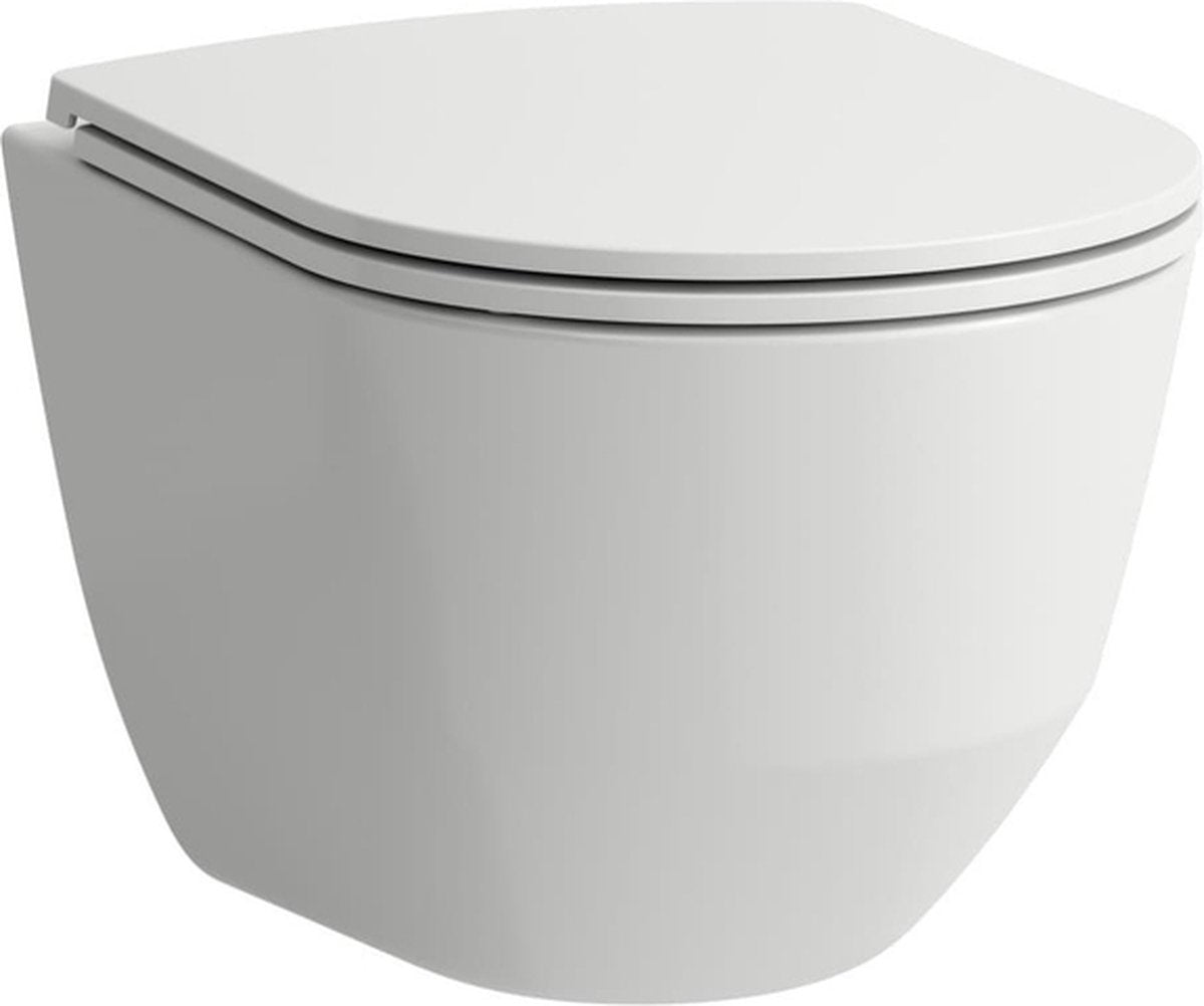 Laufen pro pack wandcloset - 49x36x34.5cm - spoelrandloos - diepspoel - slimseat - softclose - glans wit