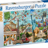 Ravensburger puzzel big city collage - legpuzzel - 5000 stukjes
