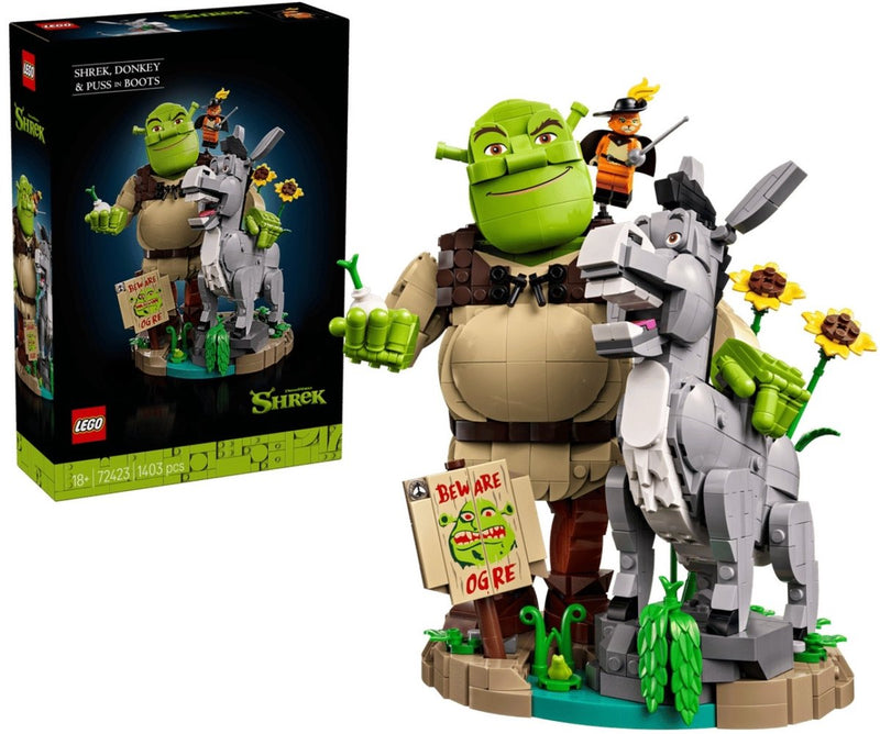 Lego ® Shrek: Shrek, el burro y el gato con botas - 72423