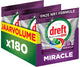 Dreft platinum miracle all-in-one - 30 minute miracle vaatwastabletten - citroen - 180 stuks