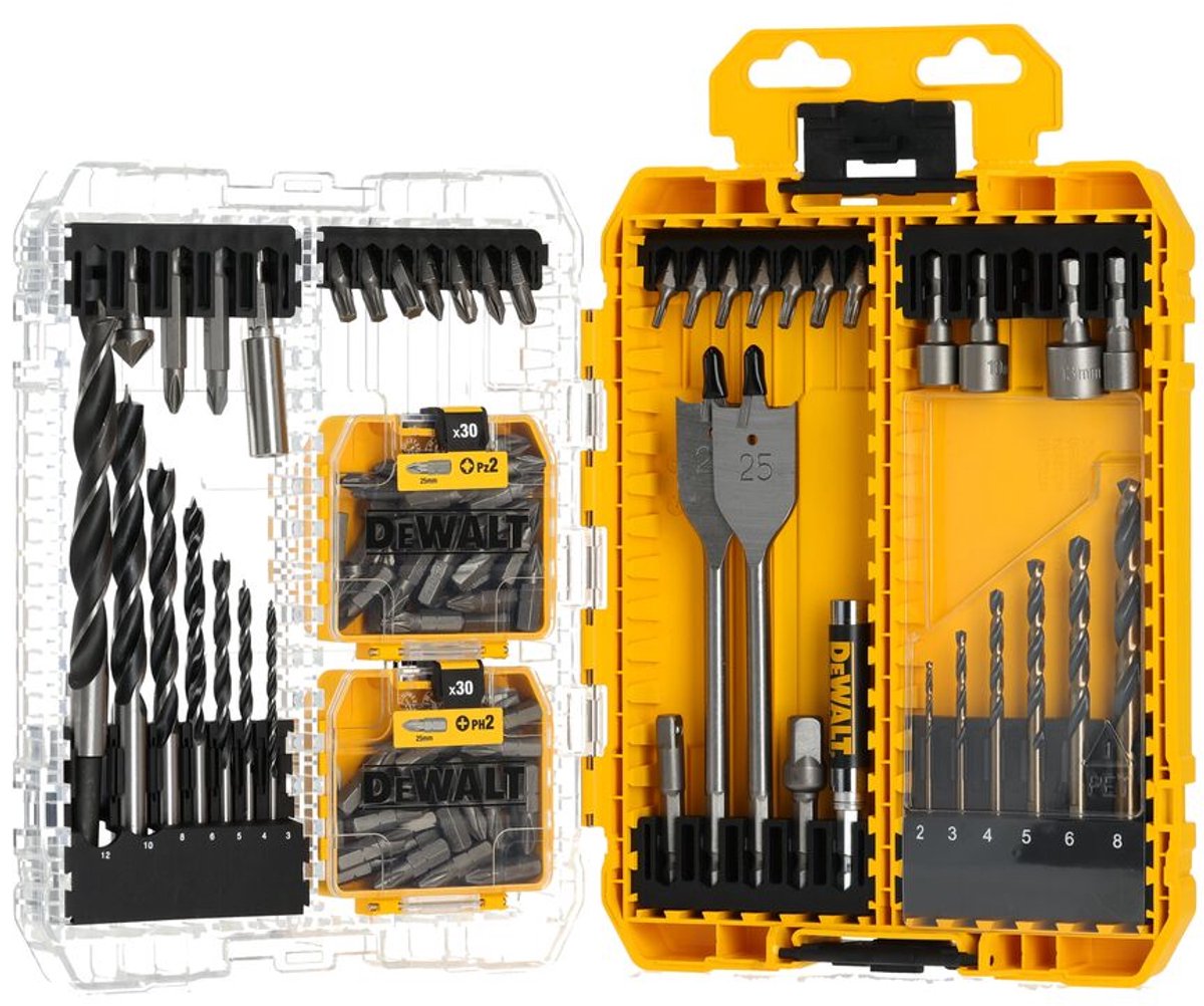 Dewalt toebehoren - tough case 100-delige boren- en bitset dt70784
