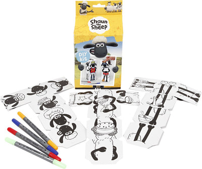 Creativ company diy tekenset shaun stapelblokken