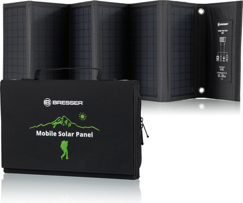 Pannello solare mobile Bresser – 40 W – per smartphone, tablet e altri – 3 porte USB