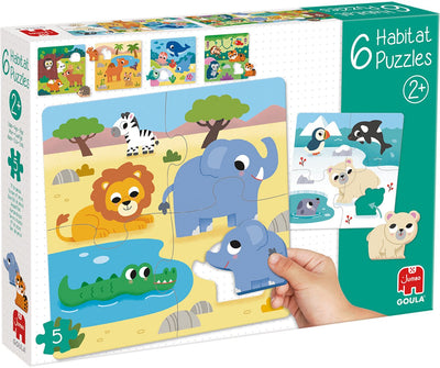 Puzzle Jumbo Goula 6 habitat - 5 pz.
