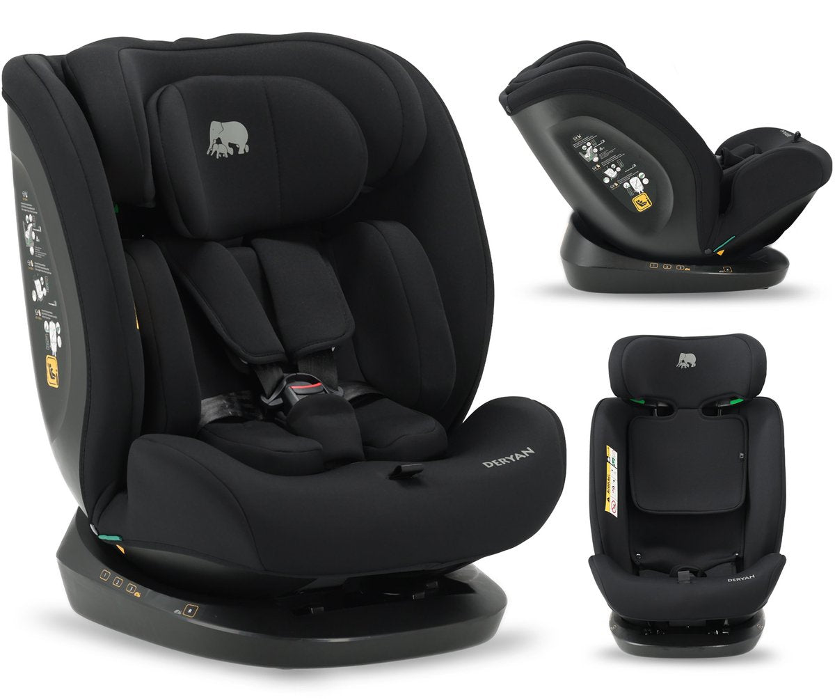 Seggiolino auto Deryan Clyde i-size - da 40 a 150 cm - gruppo 0+ 1 2 3 - nero