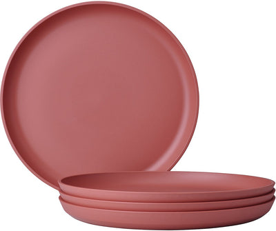 Mepal piatto colazione silueta - 4 pezzi - piatti da campeggio - malva vivido