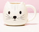 Balvi bicchiere gatto gattino in ceramica bianca