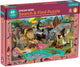 Puzzle Mudpuppy con oggetti nascosti - Safari africano - 59x39cm - 64 pezzi - 4 anni