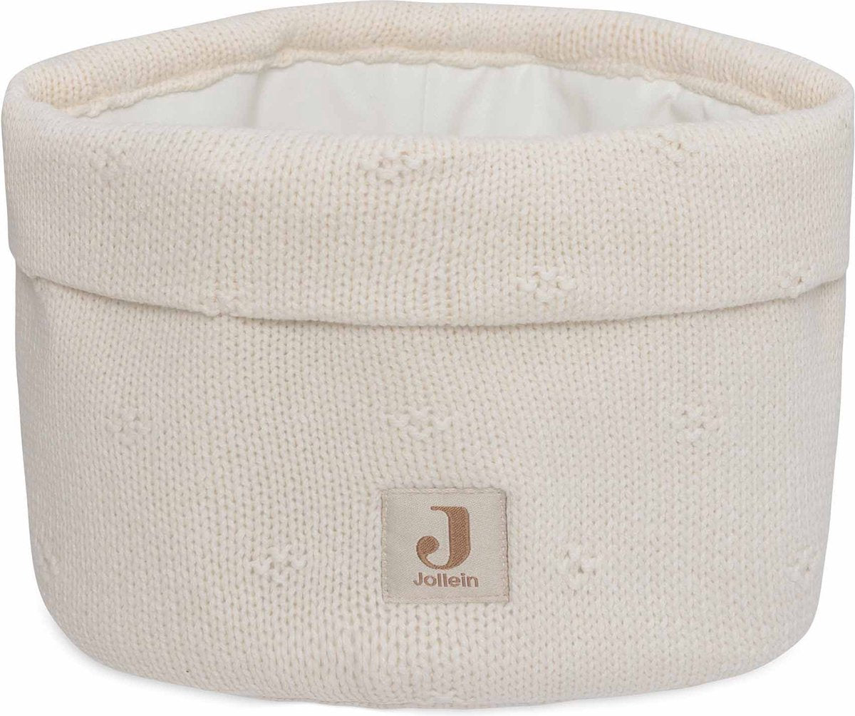 Jollein - commodemandje - commode mandje voor babykamer- 14x18cm - opbermand - cosy knit ivory