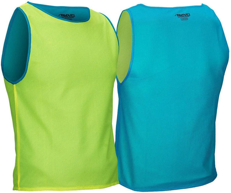 Gilet da allenamento double face Avento - junior - giallo fluoro blu - jr
