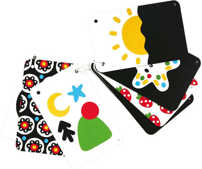 Banana panda - cartoline per bambini ad alto contrasto - 0-3 mesi