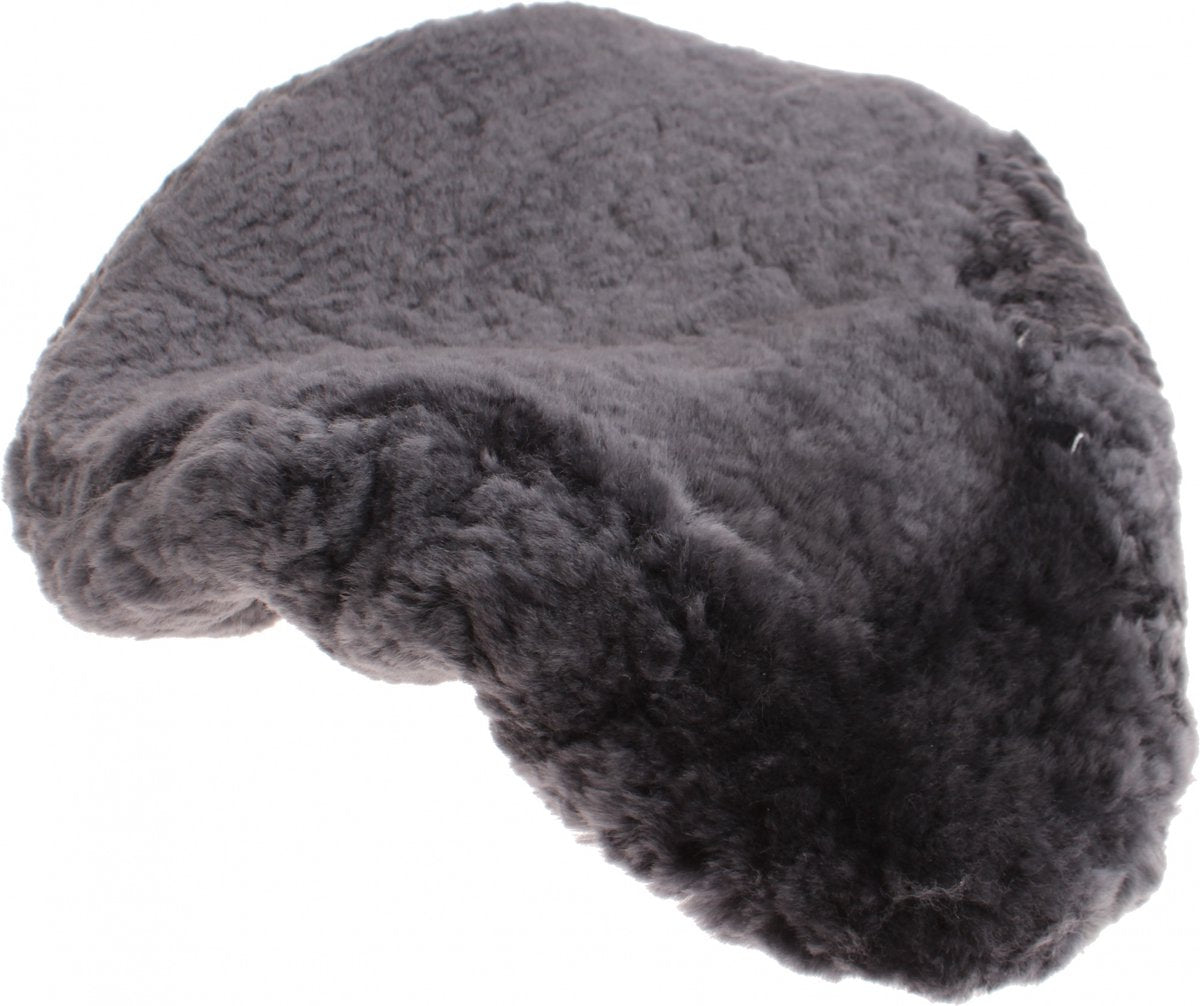 Copertina di sella di pelle di pecora grigio 28 cm