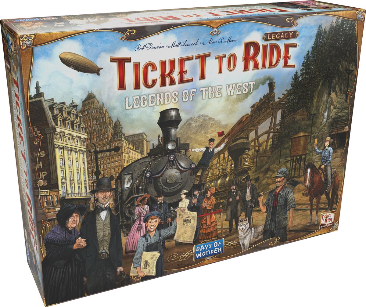 Days of Wonder Ticket to Ride - Leggende ereditarie del West - Gioco da tavolo inglese