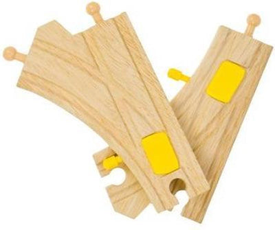 Bigjigs interruttori meccanici di binari in legno, 2 °.