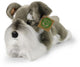 Rappa eco friendly series - peluche per cani - schnauzer - 28 cm - grigio