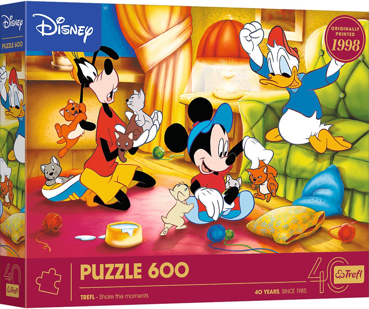 Puzzle Trefl 600 pezzi - 40 anni - Topolino e i suoi amici.