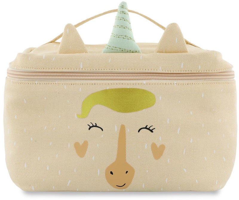 Borsa per il pranzo Trixie - mrs. unicorno - borsa termica per bambini - con etichetta per il nome - borsa termica per il pranzo - rosa
