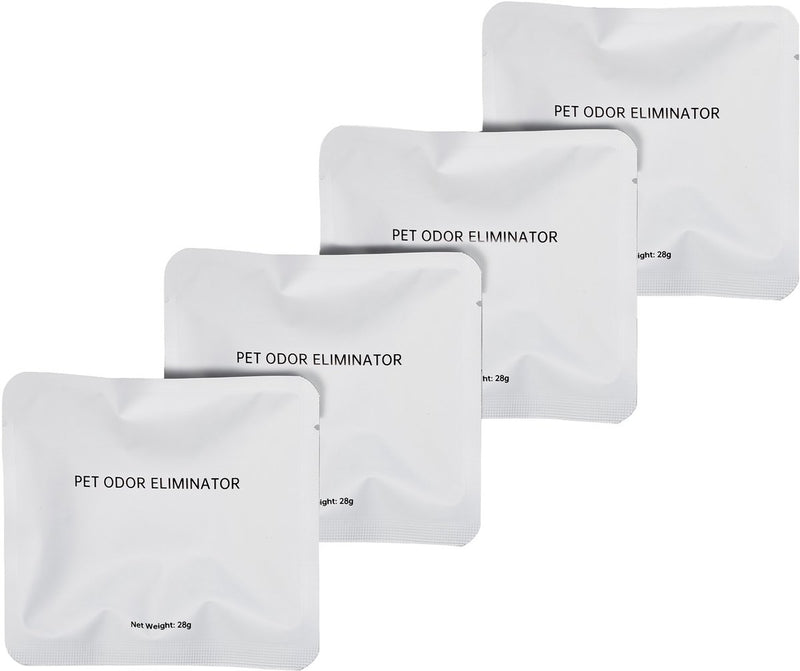 Recambio eliminador de olores para caja de arena para gatos Peluvio Pearl - 4 piezas - Filtro de olores para caja de arena autolimpiante - Neutraliza los olores - Sin perfume