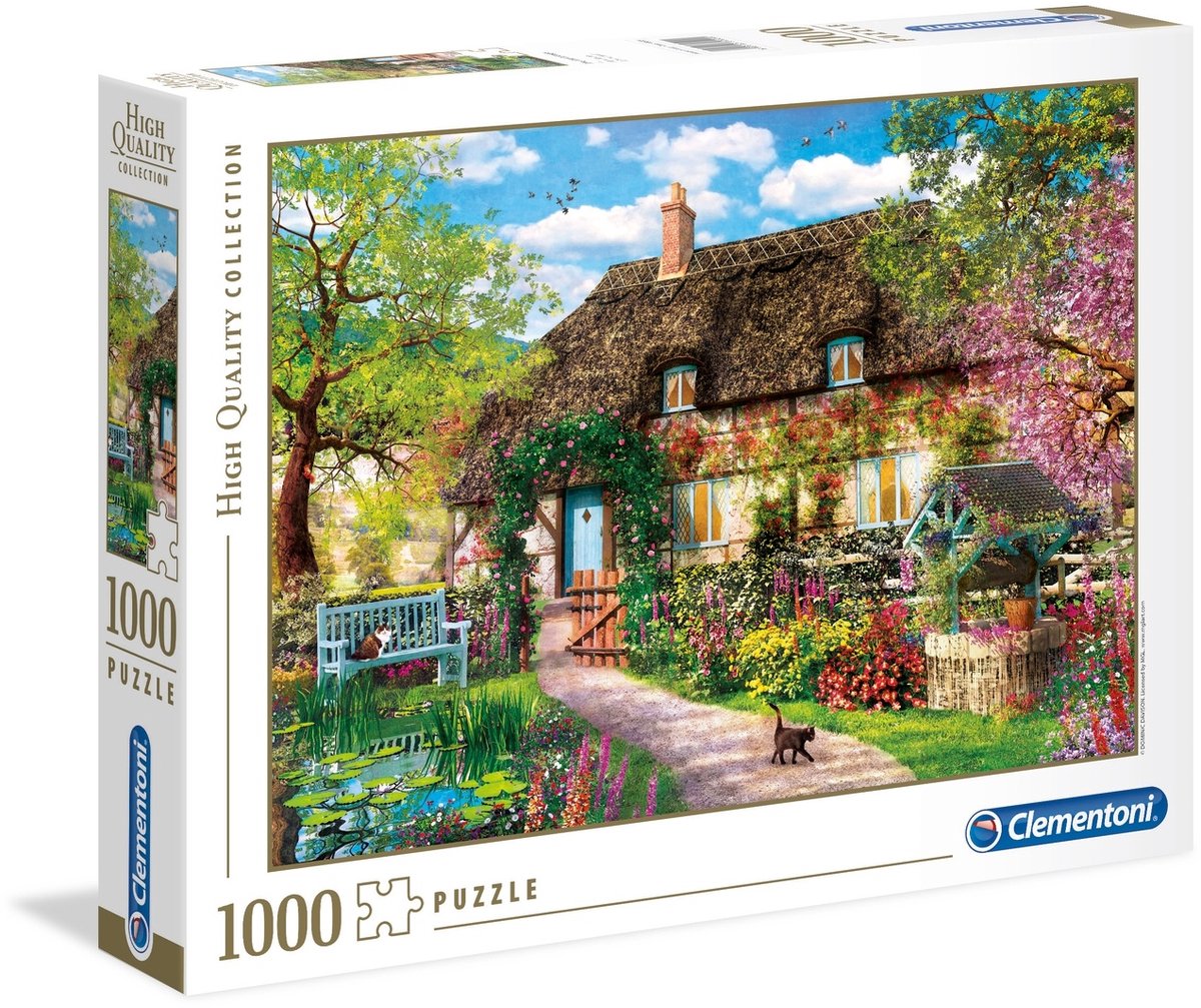 Clementoni - puzzle - 1000 pieces - old country house - high quality collection - puzzle for adults