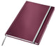 Quaderno stile Leitz A4 a righe - con copertina rigida - carta da 100 grammi - rosso granato
