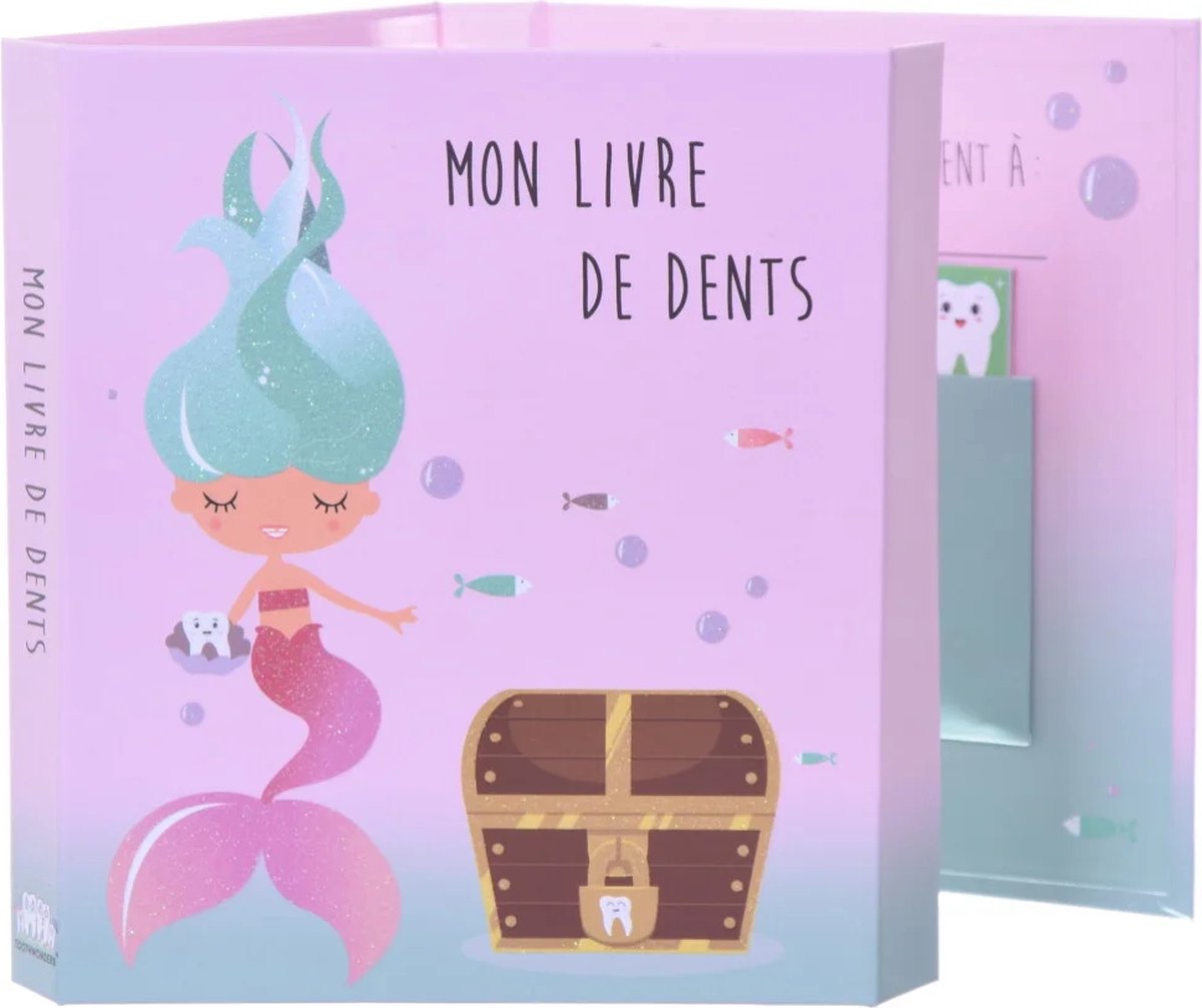 Toothwonders - la sirene - libro de colección de dents avec fermeture magnétique