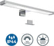 B.k.licht - lampada da specchio led - cromo - lampada da bagno - illuminazione da specchio - l: 40cm - ip44 - 4.000k - 600 lumen - led 7w