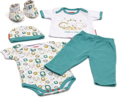 Fisher-price baby clothes in gift box 5-piece blue