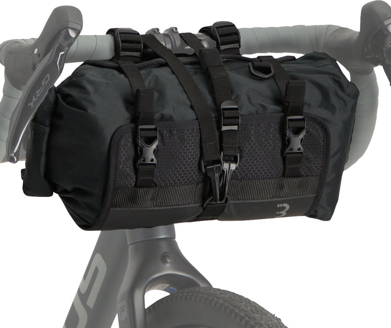 Bolsa de manillar de ciclismo bbb bicicleta de carretera bicicleta de grava de 5 a 10 litros - arnés de manillar de nailon con bolsa de bicicleta impermeable - bolsas para bicicletas - drybag frontfellow bsb-141