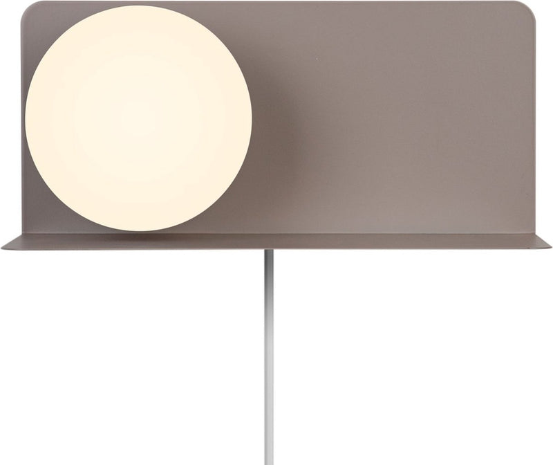 Nordlux lilibeth aplique - e14 - cristal opal - marrón