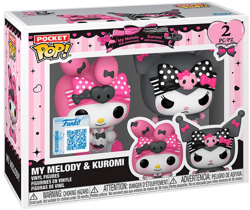 Funko pocket pop! sanrio - my melody 50th and kuromi 20th anniversary specialty series exclusive