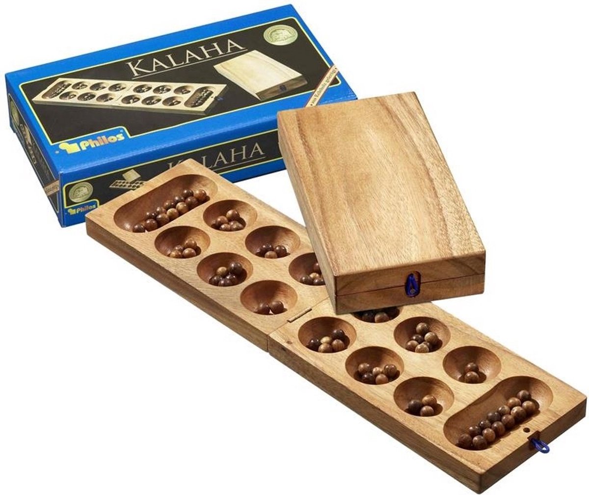 Philos slap kalaha game - gioco da tavolo in legno per 2 giocatori a partire da 6 anni