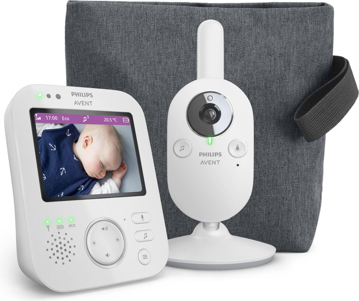 Philips avent - vigilabebés con vídeo - gris claro - vigilabebés con cámara - scd892 26