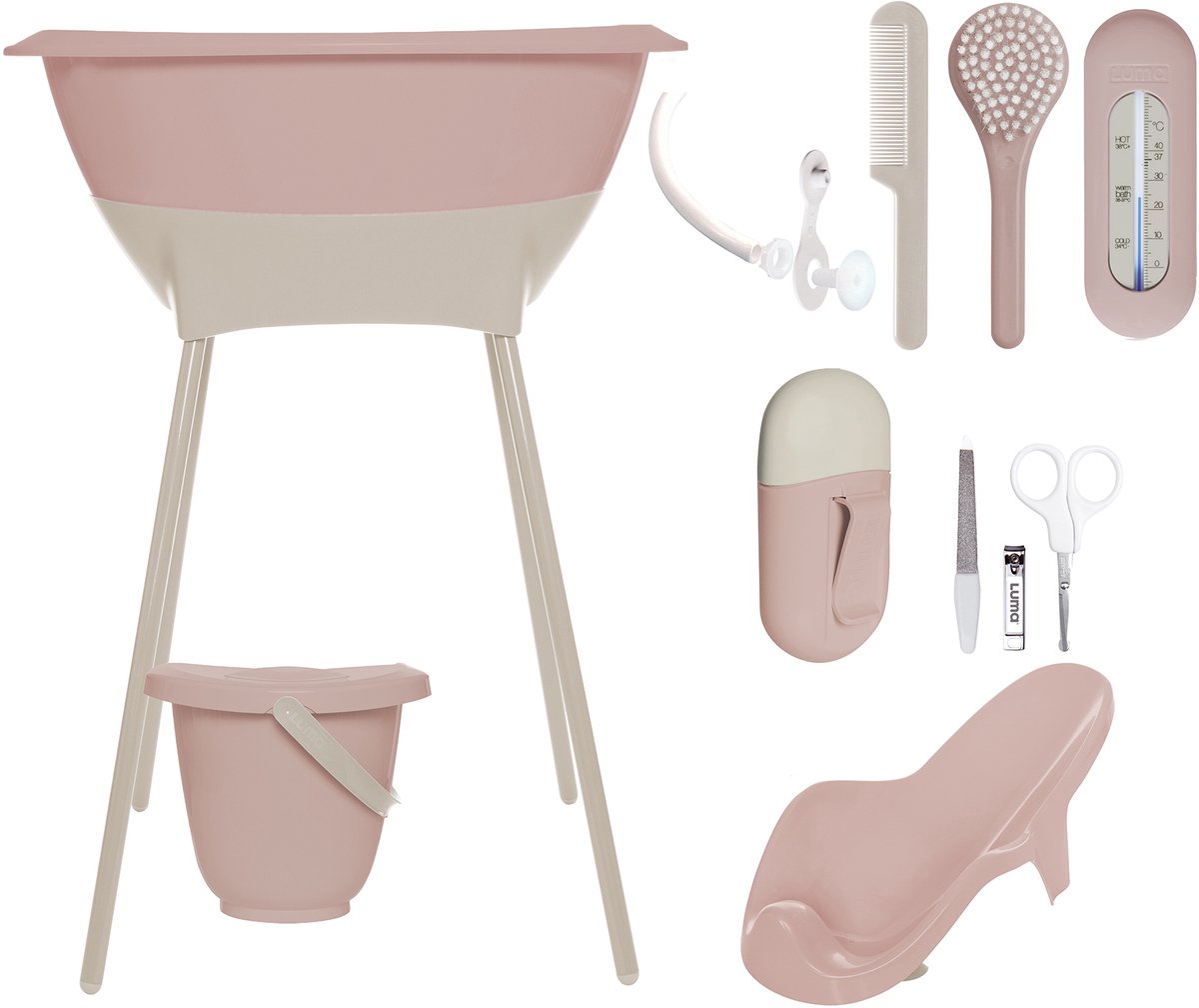 Set da bagno e cura Luma babycare Luma rosa cipria