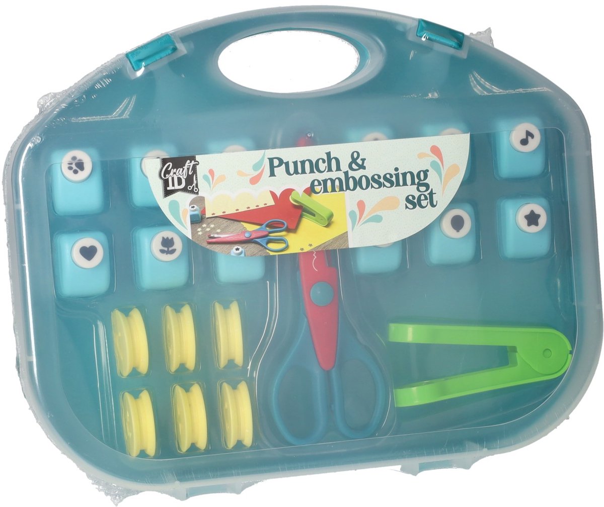 Creative craft group punch embossing set incl. scissors