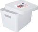 Curver infinity - opbergdoos - opbergbox - mand met deksel 17l - wit